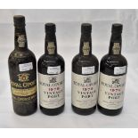 Three bottles Royal Oporto 1978 Vintage Port.