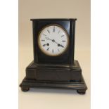 French/Belgian slate 19th Century mantel clock A/F,