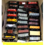 Collection of Hornby Dublo rolling stock including Mobil Gas,
