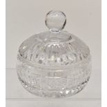 Boxed Waterford crystal glass trinket box and cover