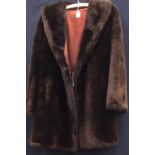 A faux fur coat 1950/60,