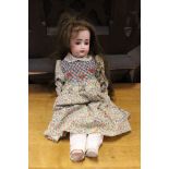 Large German Bisque headed doll, the back of the head marked AB 1362 made in Germany - no.