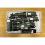 Five Hornby Dublo 2-rail locomotives including Bristol Castle and Denbigh Castle