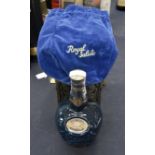 A Chivas 'Royal Salute' 21 year old whisky, presented in a Wade ceramic bottle and velvet sack,