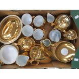 Royal Worcester "Gold Luster" part tea and coffee service