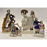 Staffordshire flat back figures,