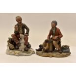 Two group figurines by Capo di Monte,