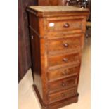 A late 19th Century French marble topped washstand, fitted with a top drawer,