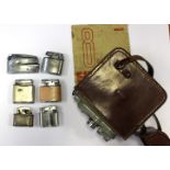 A Colibri 1920/30 lighter, a Ronson late 1950s lighter, a West German lighter plus three others,