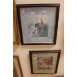 Two Mandy A Thornton prints of country hunting,