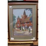 John Lewis Stant, 'Whitley Surrey', signed and dated 1958 l.r., watercolour, framed & glazed, 34.