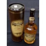 One bottle Glenturret 12 year Old Single Highland Scotch Whisky, in original presentation tube.