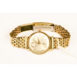 Gentleman's Excalibur 21 jewels, 9 ctmarked 1950/60s, boxed mechanical wristwatch,