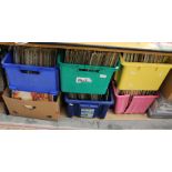 Eight boxes of 60s/70s LPs of various artists