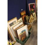 A large quantity of pictures, prints, watercolours,