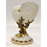 Royal Worcester shell shaped vase,
