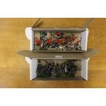 Two boxes of white metal hand-painted soldiers