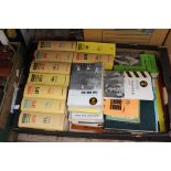 One box of books sports related, Derbyshire County Cricket year books,