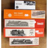 Three x Wills Finecast and 2 x Nu-Cast metal Loco Kits, L.N.E.R. N7, L.M.S. 'The Crab' x 2, L.N.E.R.