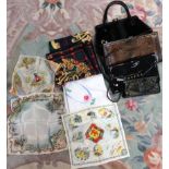 A Jaeger purse, an Ackey (London) snakeskin fronted shoulder bag,
