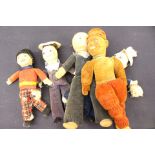 2 Norah Wellings felt toys;