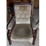 A harlequin set of nine late Victorian dining chairs,