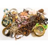 Vintage and later costume jewellery,