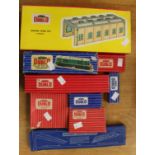 Hornby Dublo L30 Bo-Bo Diesel Loco, along with engine shed kit and rolling stock, signals etc,