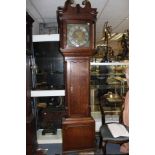 A George III oak 30 hour longcase clock, late 18th Century,
