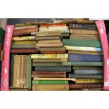 A collection of vintage hardback books, varying tiles and subjects, some reference, novels, etc,