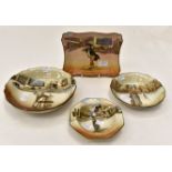 Four pieces of Royal Doulton Dickens ware, Bill Sykes, Artful Dodger,