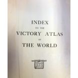 A late 19th Century large 'Index to the Victory Atlas of the World' with coloured maps, 35.