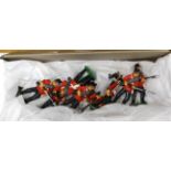 Collection of metal hand-painted soldiers