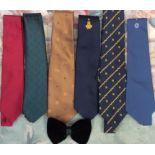 Collection of Rolls Royce ties and neck bow
