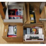 Large collection in 4 boxes of die cast vehicles, including Oxford, Atlas Editions,