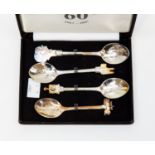 Set of Queen Elizabeth II diamond jubilee wedding spoons (4)