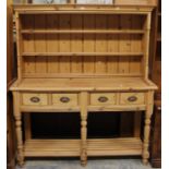 A 20th Century pine four drawer dresser