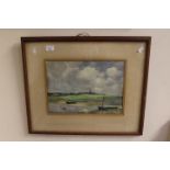 The Gravel Pit, Woodbury Common", watercolour, signed,