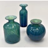 A collection of Mdina glass