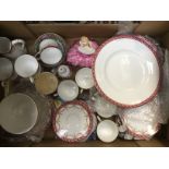 Royal Worcester part tea service (puce backstamp),