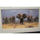 David Shepherd (1931-2017), Just Elephants, giclee print signed and numbered 49/75 l.r.