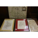 Early prints and original city plans of Leicester,