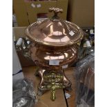 Victorian copper and brass Semaphone Urn