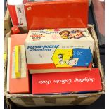 A collection of mid 20th century toys to include: Fisher Price, various tinplate etc.