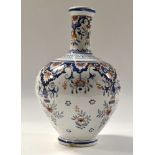 A French vase by Jules Verlingue, Boulogne, circa 19th Century, size 30 cms high.