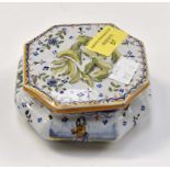 A 19th Century H.B. Quimper trinket box and cover.