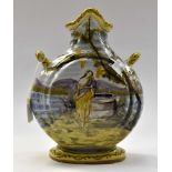 A 19th Century Boulogne Sur Mer twin handled vase with classical scene (possibly Rebecca at the