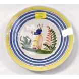 A 1930s HR Quimper plate 21 cm diameter