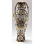 Fourmaintraux Frere 19th Century twin handled vase,