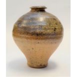 Stephen Parry (1950-). Wood-fired stoneware bottle. Height 25cm x Width 20cm Trained Dartington